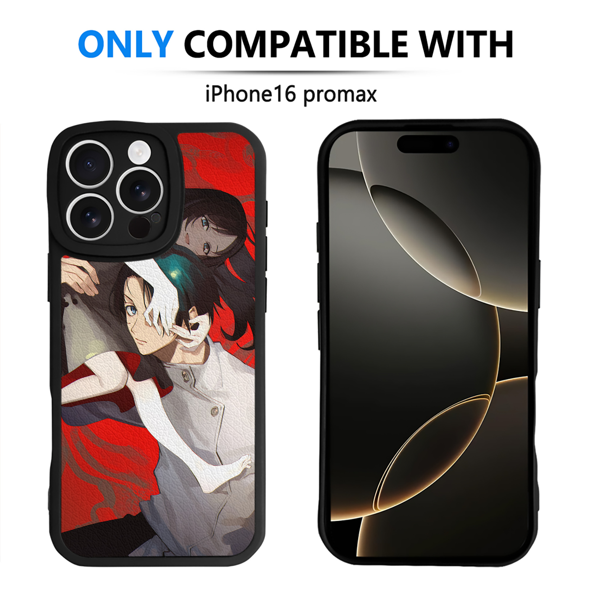 （画像用） 呪術廻戦 Jujutsu Kaisen 【iPhone 16シリーズ対応】シリコンスマホケース（レザー調） 材質：シリコン